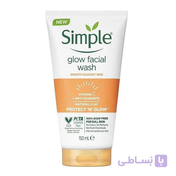 ژل شستشو صورت سیمپل مدل refreshing حجم 150 میلی لیتر
