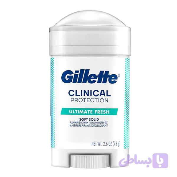 مام ژیلت کلینیکال مردانه GILLETTE CLINICAL ANTIPERSPIRANT ULTIMATE FRESH حجم48g اصل