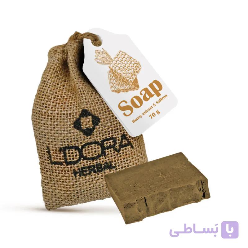 صابون گیاهی عسل و زعفران 70گرم — تصویر 1