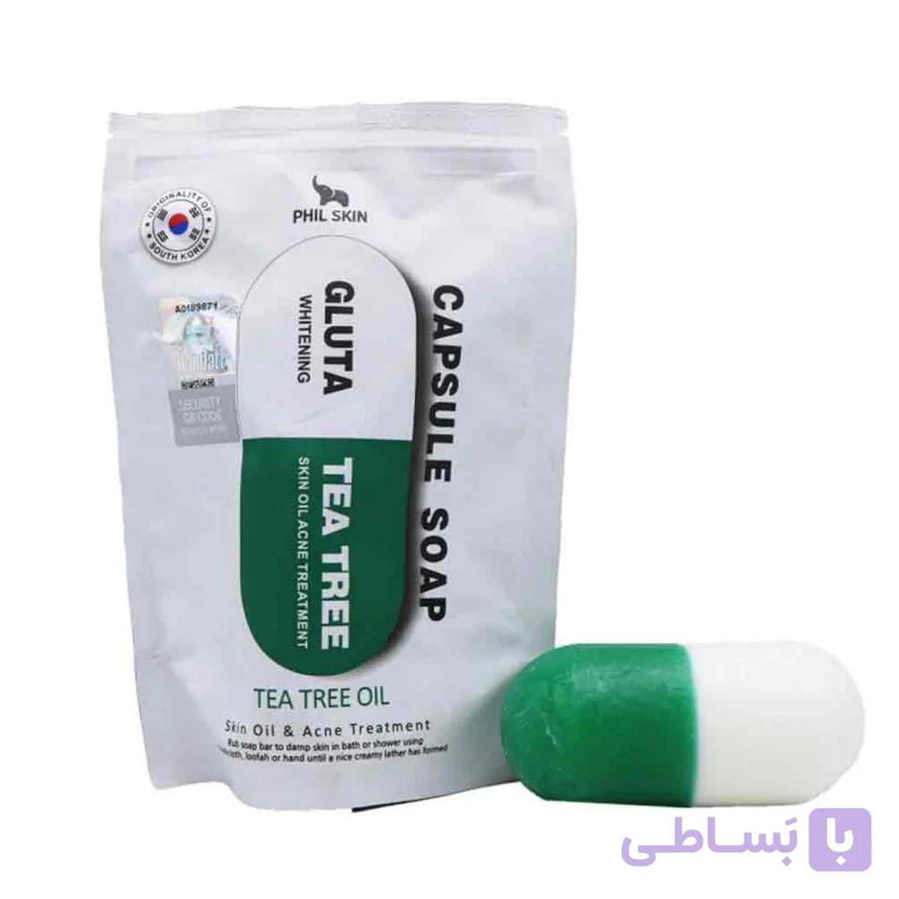 صابون کپسولی گلوتاو درخت چای فیل اسکین — تصویر 1