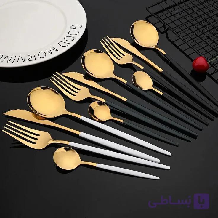 سرویس قاشق چنگال لاکچری ۶ نفره (۲۴پارچه)