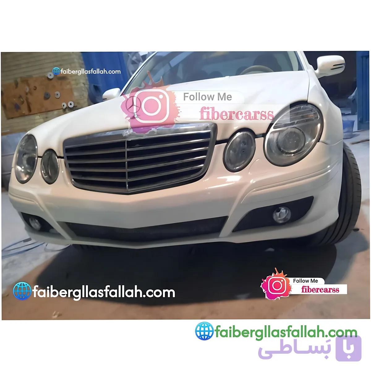 سپر جلو بنز e240 اتاق 211 رنگ شده amg