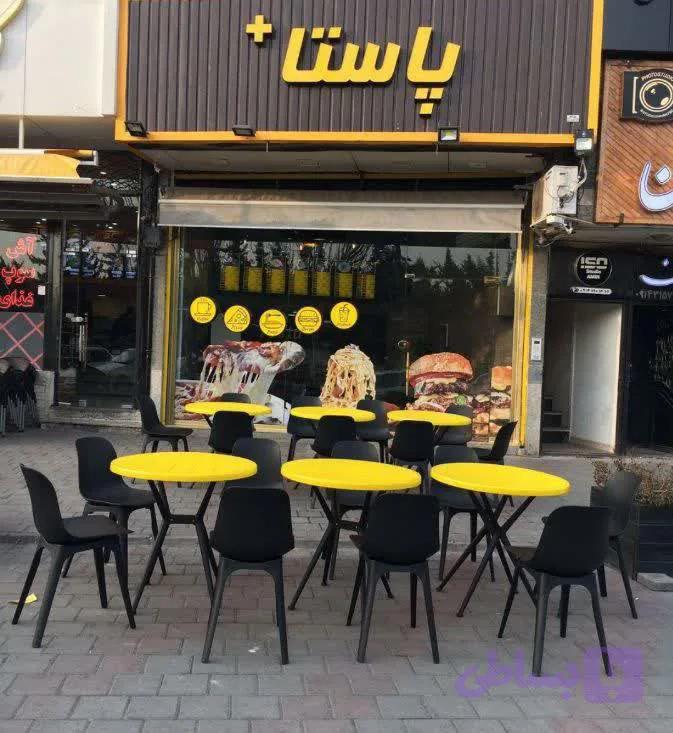 میز و صندلی تمام پلاستیکی رستوران فست فود