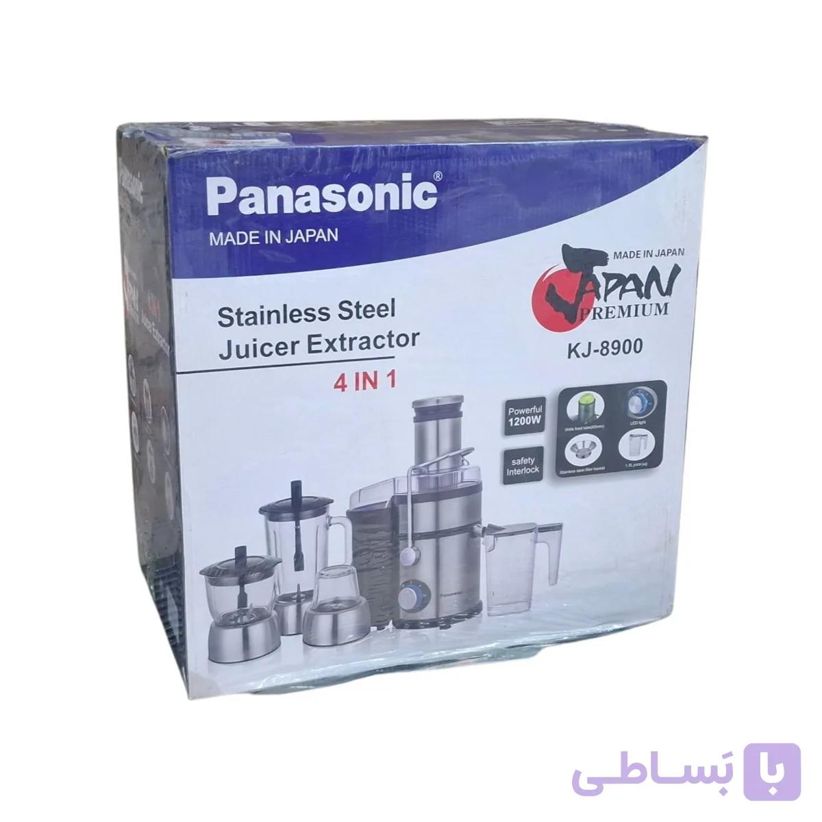 آبمیوه گیری ۴ کاره پاناسونیک سری kj_8900 ( پایه گلوگاه استیل)