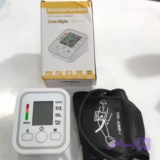 دستگاه فشارسنج الکترونیکی دیجیتالی ارم استایل Electronic Blood .سخنگو همراه با سیم