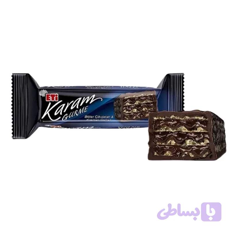 ویفر شکلاتی تلخ اتی کارام حجم 50 گرم