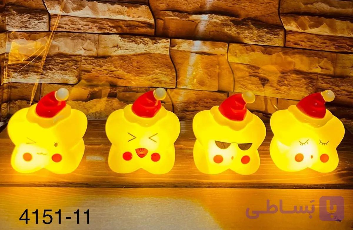 ستاره طرح ایموجی سیلیکونی ال ای دی دار — تصویر 1