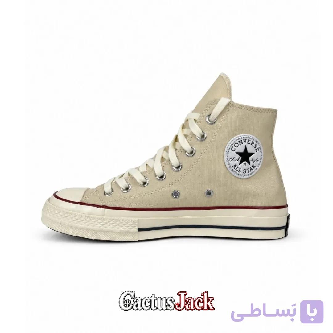 کتونی کانورس آل استار چاک 70 ساقدار کرمی — تصویر 1