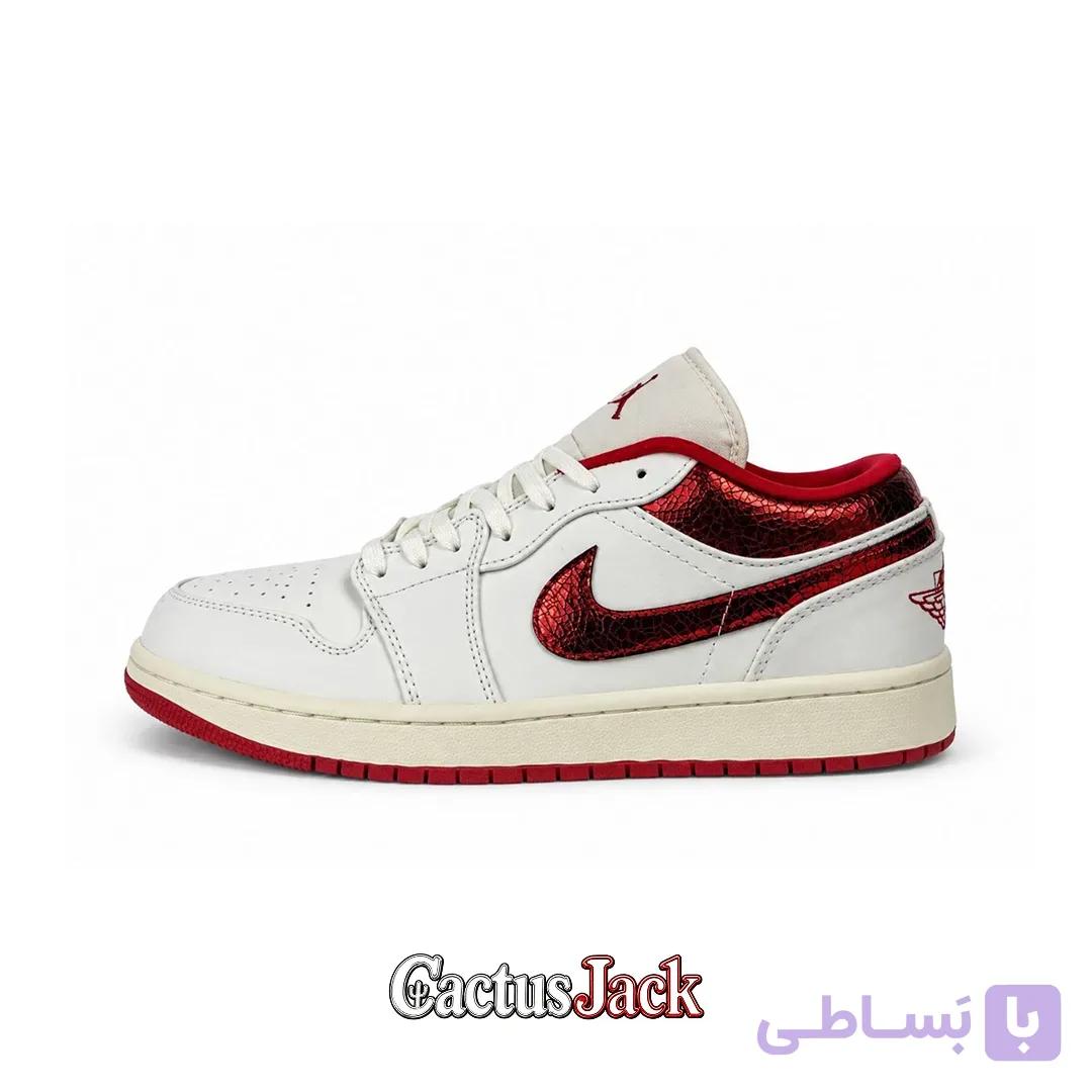 کتونی نایک ایر جردن وان لو قرمز اکلیلی — تصویر 1