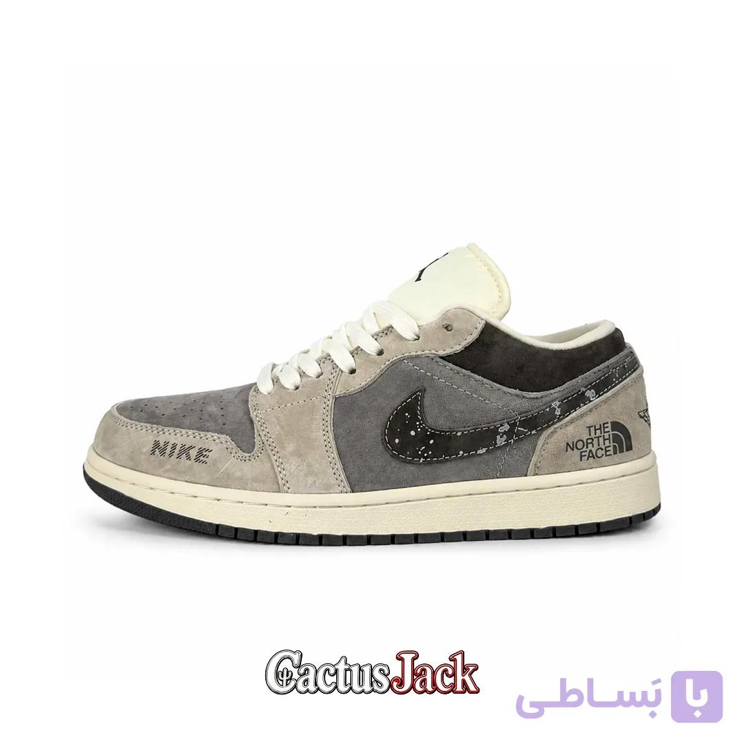 کتونی نایک ایر جردن وان لو تراوس اسکات نورث فیس طوسی کرم — تصویر 1