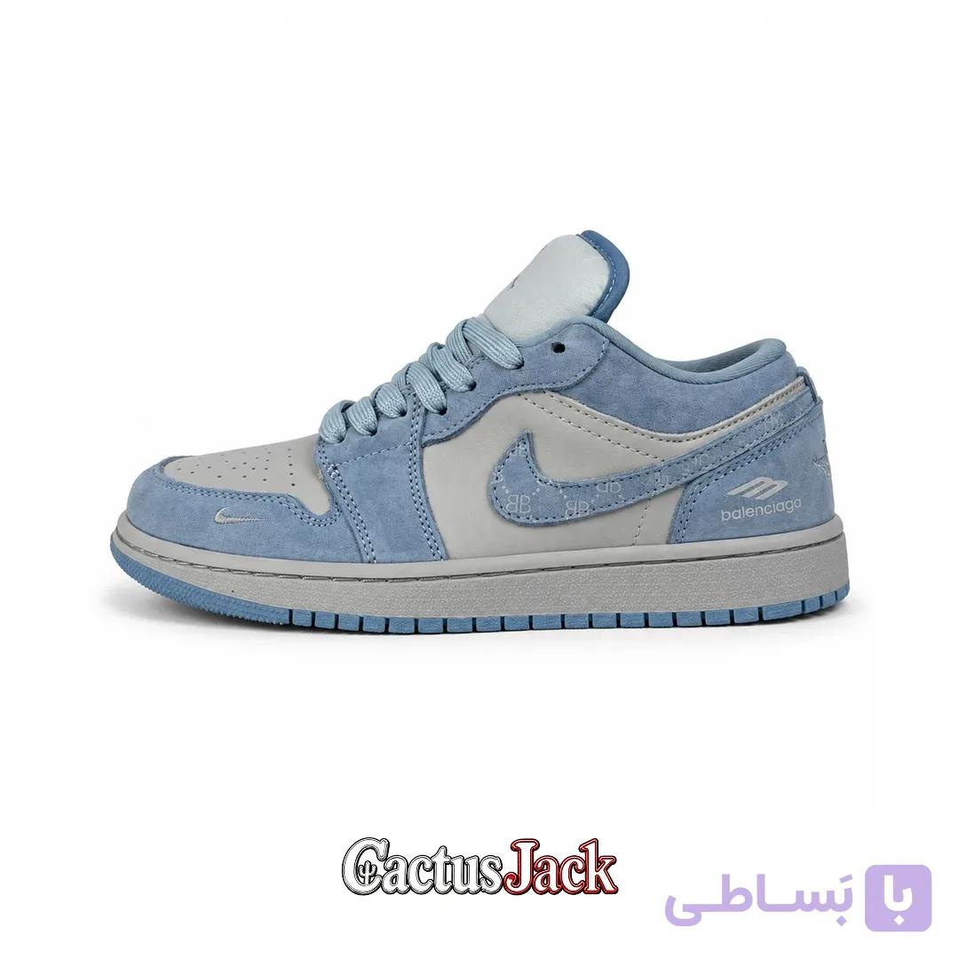 کتونی نایک ایر جردن وان لو بالنسیاگا آبی سفید — تصویر 1
