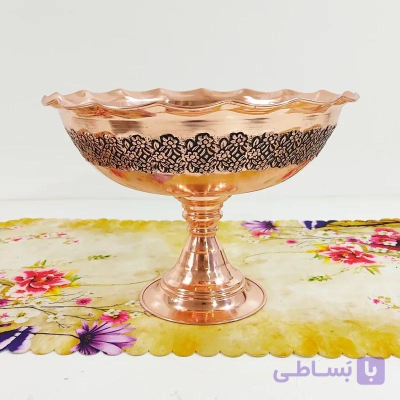 جا میوه ای مسی (میوه خوری)مسی ریزگل برجسته