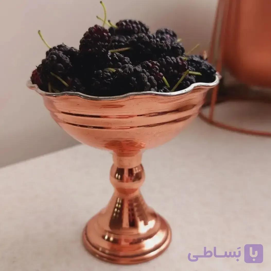بستنی خوری مسی سایز 3 . ارتفاع 11 قطر 9