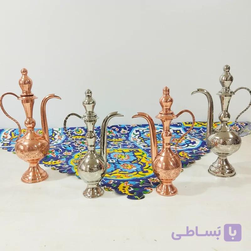 گلاب پاش تمام مسی متوسط زنجان طرح دار و نانو شده دست ساز