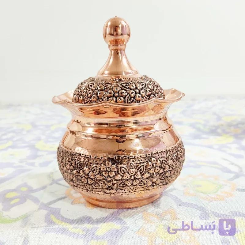تنقلات خوری مسی دست ساز قلم کاری رنگ ثابت