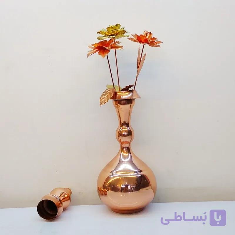گلدان مسی یا تنگ مسی دست ساز زنجان