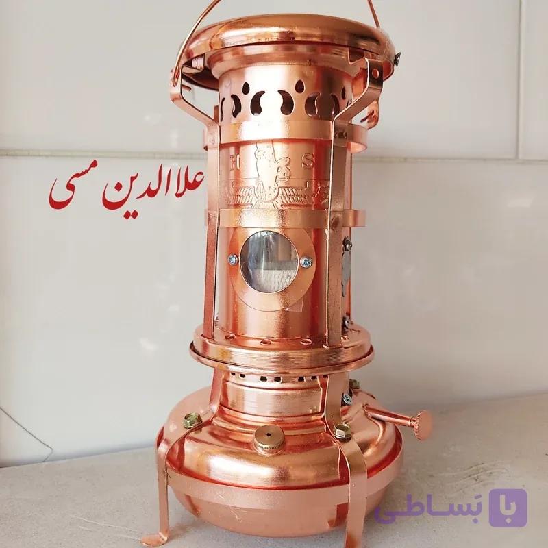 چراغ علاالدین ( والور ) رنگ مسی و طلایی و انتیک