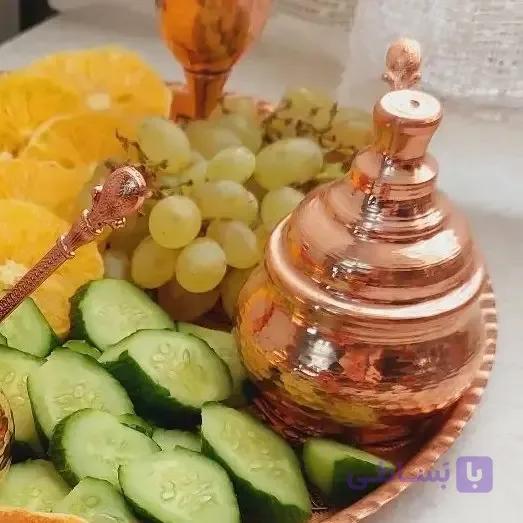 جا ادویه و مرباخوری یک عددی ارتفاع 10.5 سانت عرض 5.5 سانت