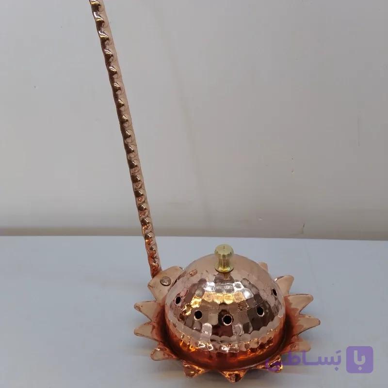 اسفند دود کن تمام مس دست ساز مدل خورشیدی
