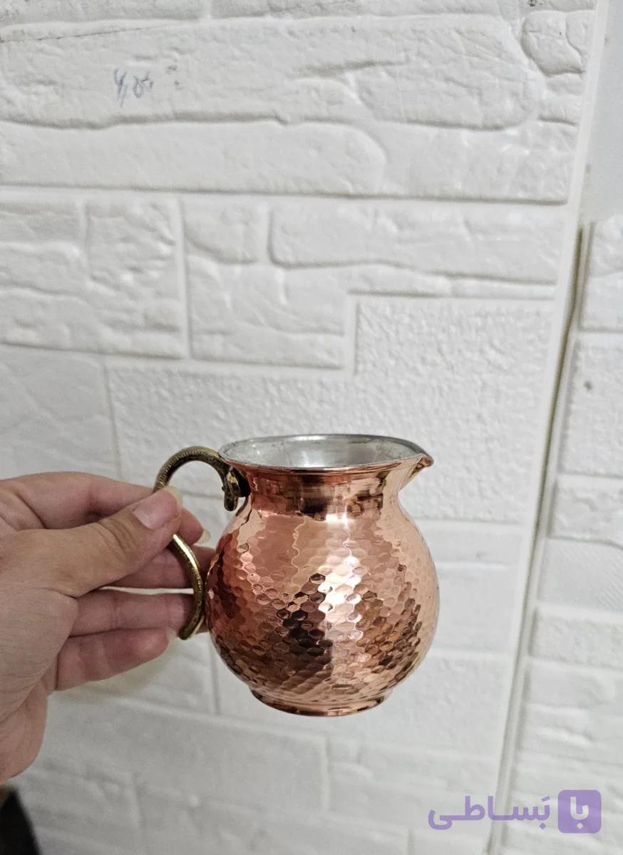 سس خوری دسته برنجی ارتفاع 8 دهانه 7.5 در مس سرای نمونه