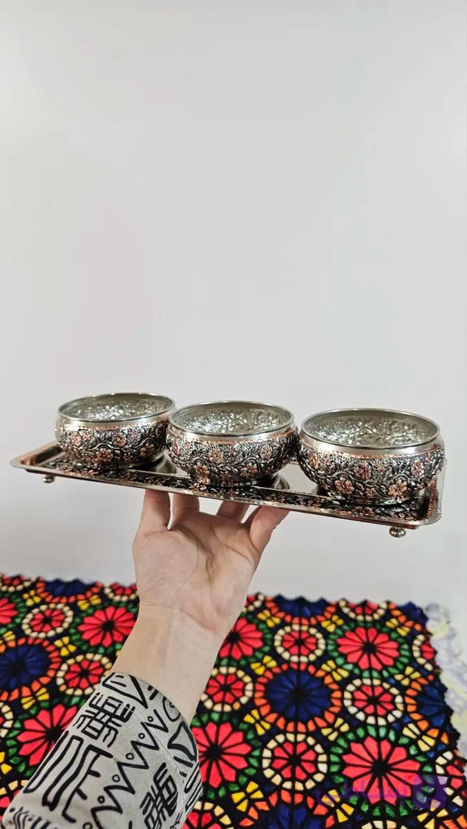 رولت خوری گلبرگ مسی با گوی مسی ۳ عددی