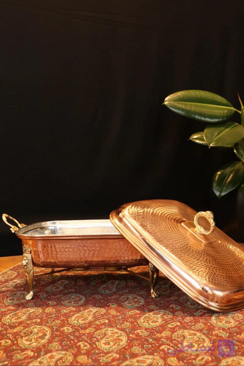 سوفله خوری درب دار مستطیل سایز ۲ وارمردار نانو