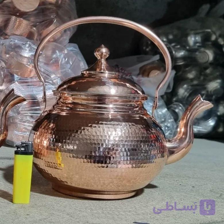 کتری 4 لیتری مسی زنجان داخل قلع