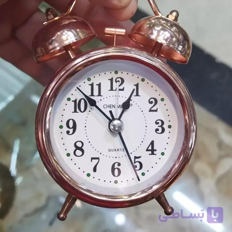 ساعت زنگدار بزرگ رنگ مسی یا طلایی قابل استفاده