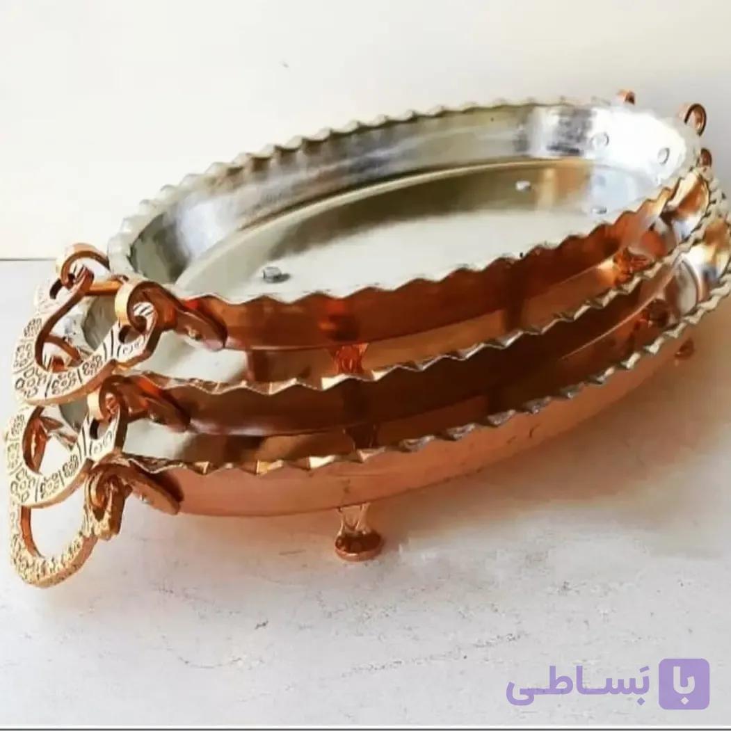 دیس بیضی پایه کوتاه گوشواره دار سایز 1 کوچک ( یک عددی) ارتفاع 8 طول 34