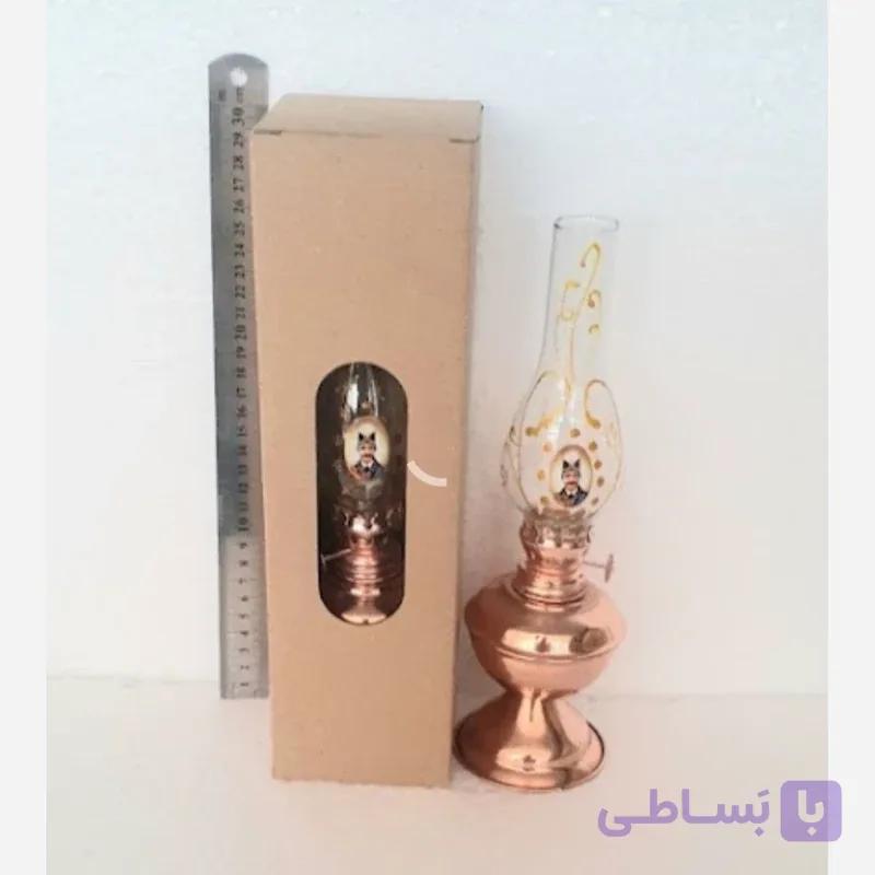 چراغ گرد سوز ساه عباسی مسی و برنجی