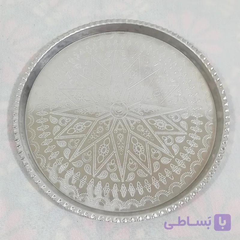 سینی چای قطر 32 طرح برجسته رنگ ثابت