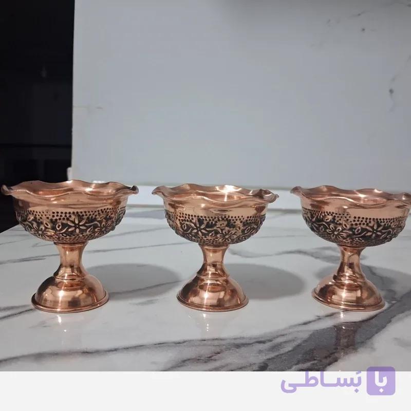 جا هفت سین تمام مسی شش تایی گلبرگ زنجان نانو شده کار جدید