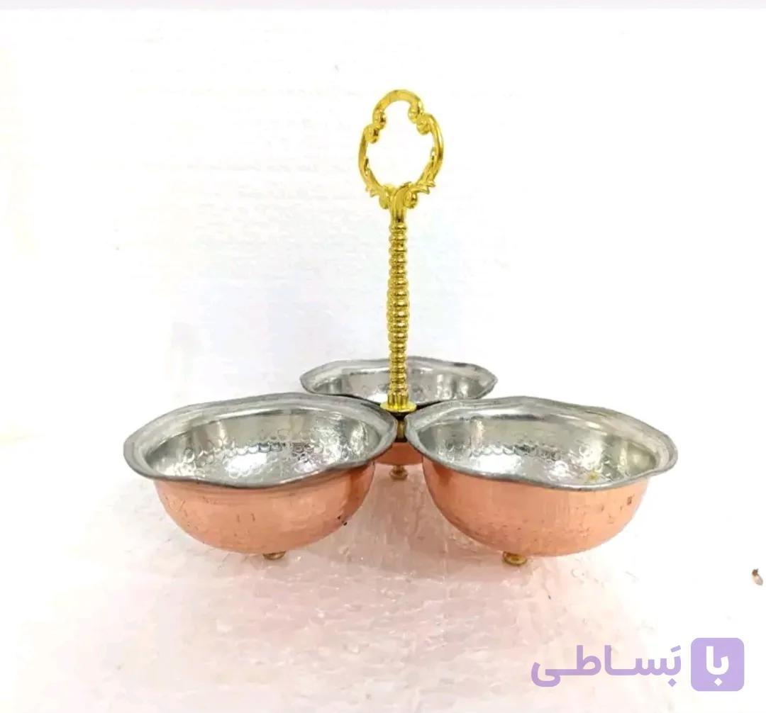 اردوخوری مسی 3 تایی مناسب انواع مصارف پذیرایی در مس نمونه زنجان.تک و عمده