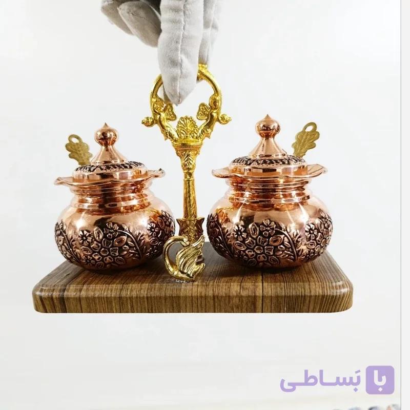 جا ادویه مسی ۶ تایی با استند
