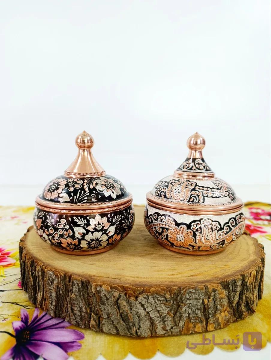 قندان مسی اطلس نقره کوب نانو قطر ۱۰
