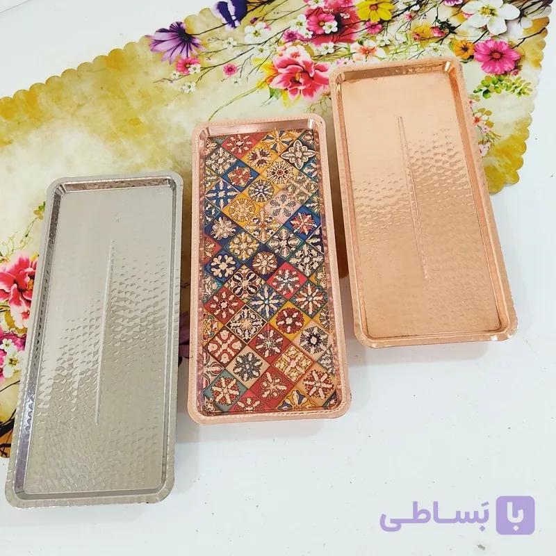 رولت خوری مسی تراش رنگی کار دلبر زیبا