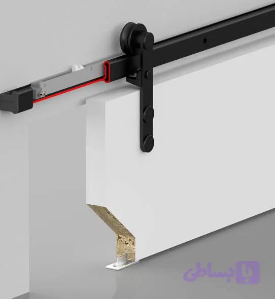 مکانیزم درب کشویی barndoor 8820 آلباتور (تنظیم‌پذیر با آرام‌بند دوجهته)