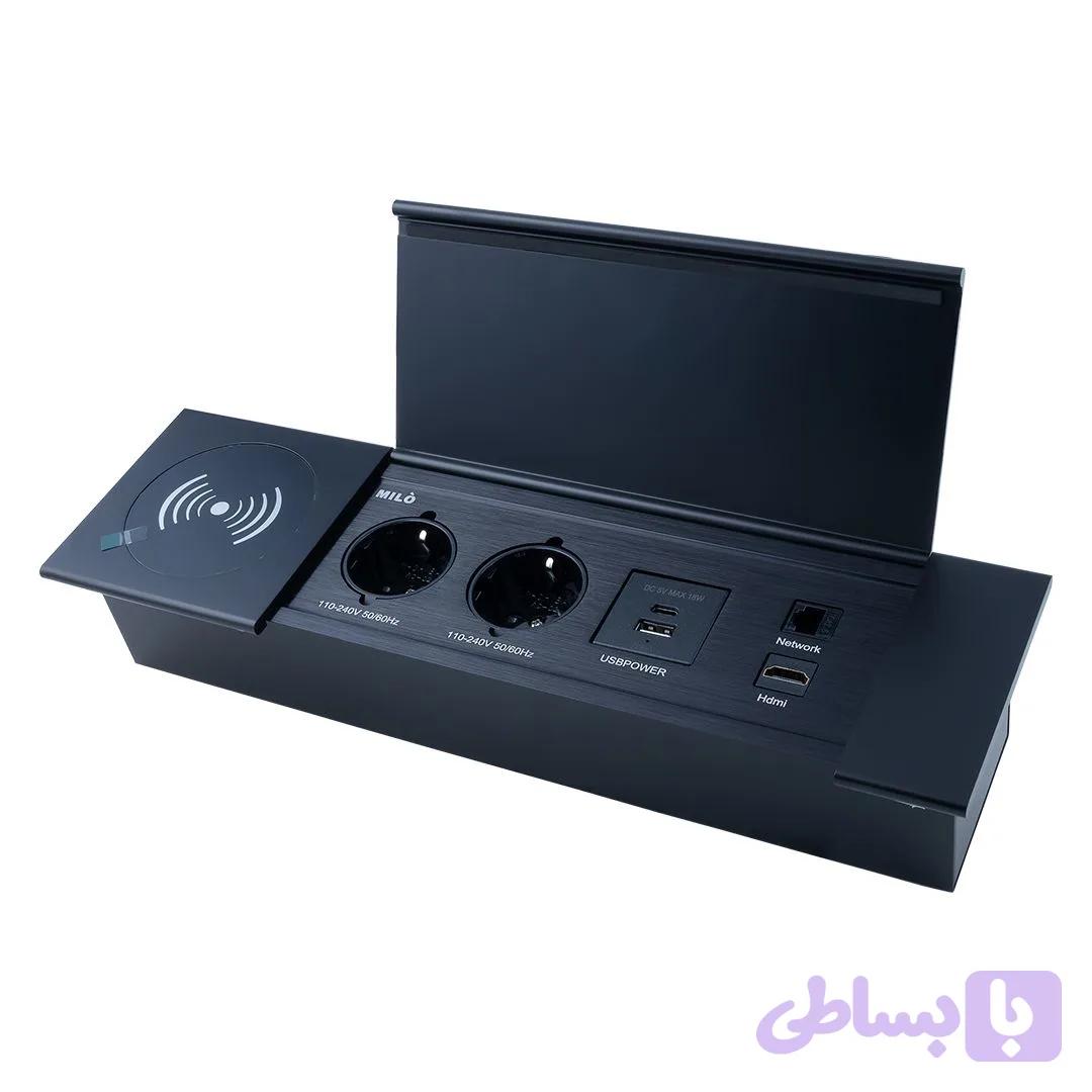 پریز توکار کتابی وایرلس مدل 1043 میلو