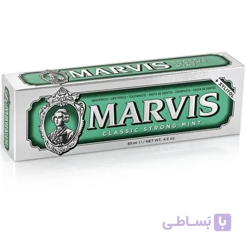 خمیر دندان مارویس مدل Classic Strong Mint نعنایی قوی حجم 85 میلی لیتر — تصویر 1