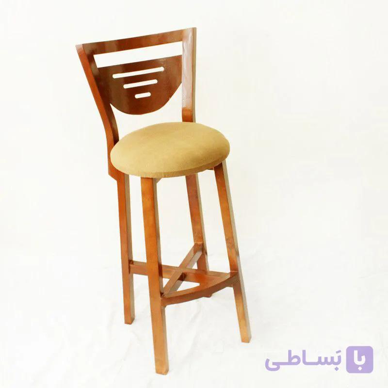 صندلی اپنی چوبی مدل شیاری — تصویر 1