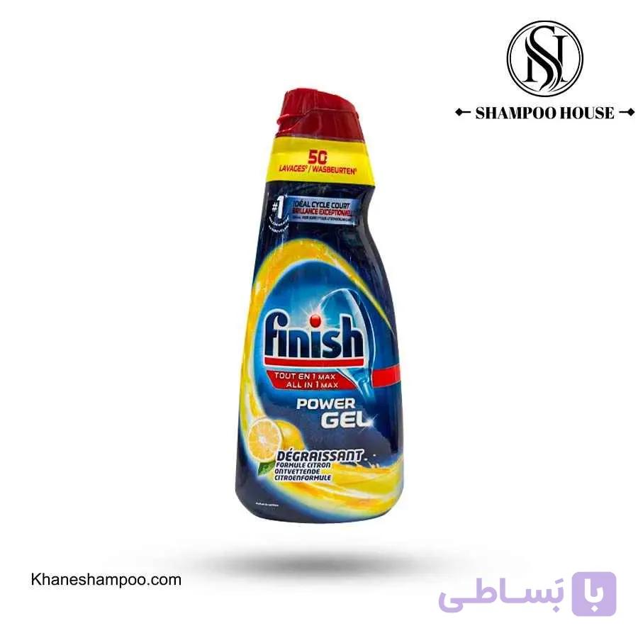 ژل ماشین ظرفشویی فینیش finish رایحه لیمو