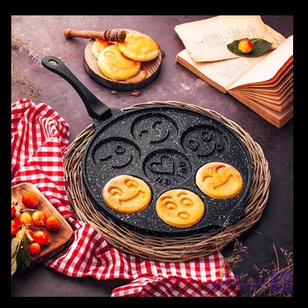 تابه پنکیک پز چدن نالینو (با دسته متحرک) — تصویر 1