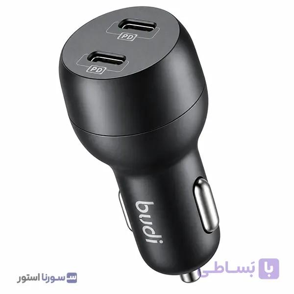 شارژر فندکی 40W بودی PD و فست با دو خروجی USB-C مدل CC108RB با گارانتی 18 ماهه (6 ماه تعویض) — تصویر 1