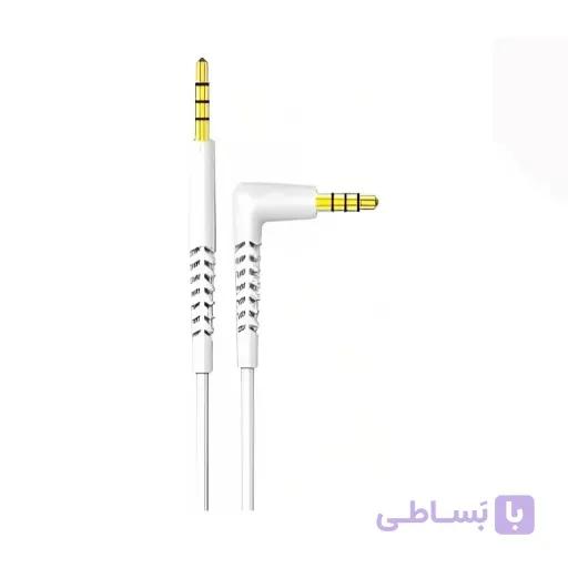 کابل AUX به AUX بودی مدل Budi DC150X9012 طول 1.2 متر با گارانتی ۱۸ ماهه شرکتی (۶ ماه تعویض) — تصویر 1