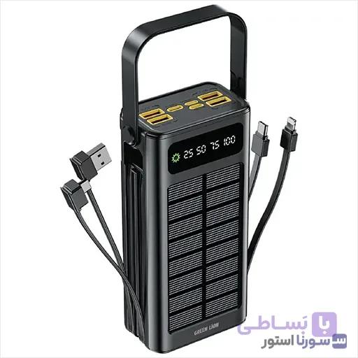 پاوربانک خورشیدی گرین لاین مدل Solar X GLPX49 ظرفیت 30000 میلی آمپر ساعت — تصویر 1
