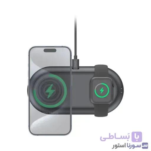 شارژر وایرلس سه کاره بودی 15 وات مدل WL566B — تصویر 1