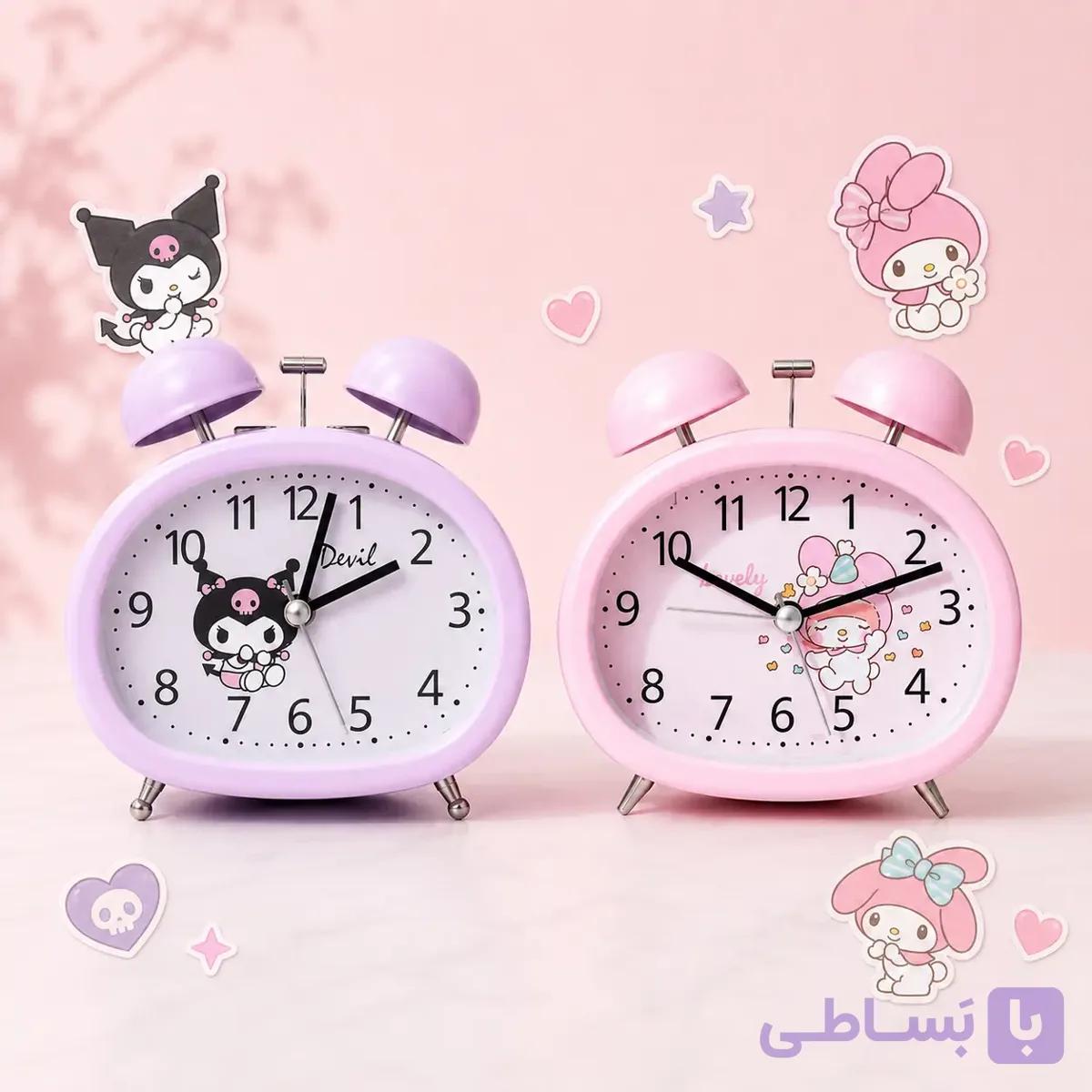ساعت رومیزی فانتزی زنگ دار طرح کرومی و ملودی — تصویر 1