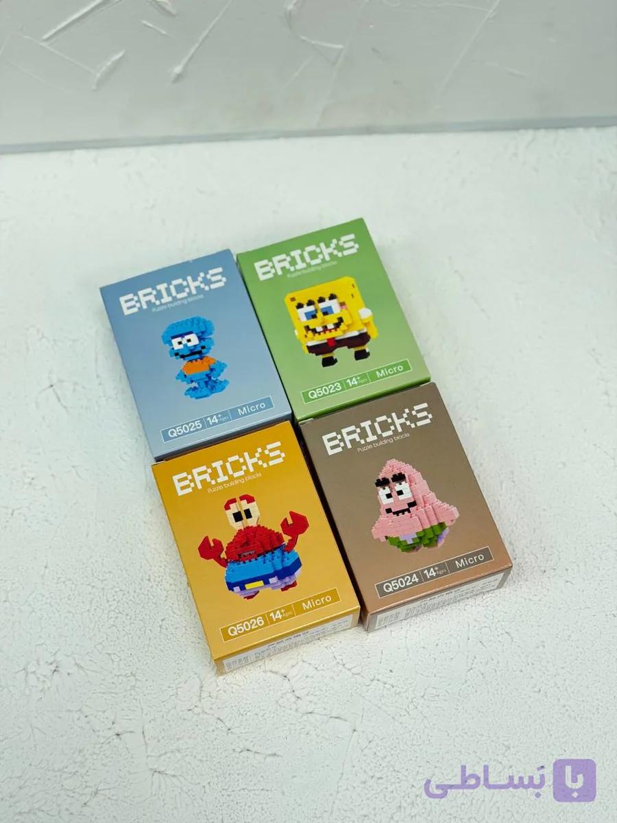 لگو فیگوری Bricks طرح خانواده باب اسفنجی