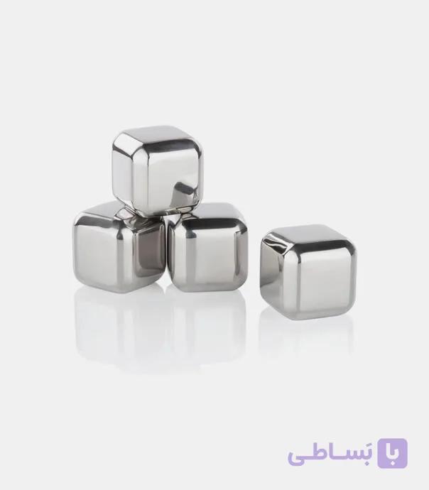 قالب یخ استیل Cooling Cubes (پک ۴ عددی)