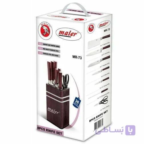 سرویس چاقو آشپزخانه 8 پارچه مایر مدل MR-73